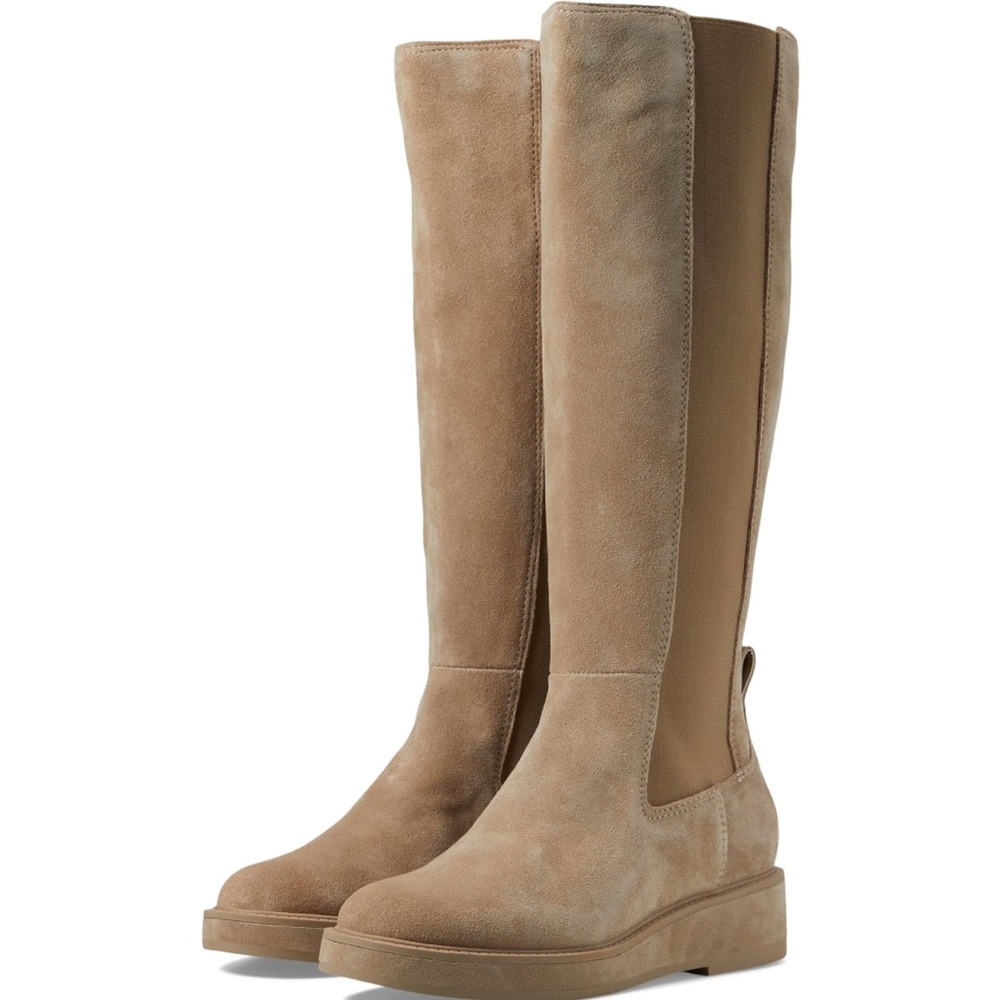 Dolce Vita Eamon H2O Wide Calf Boots Almond Suede Women’s Size 7 - Picture 8 of 8